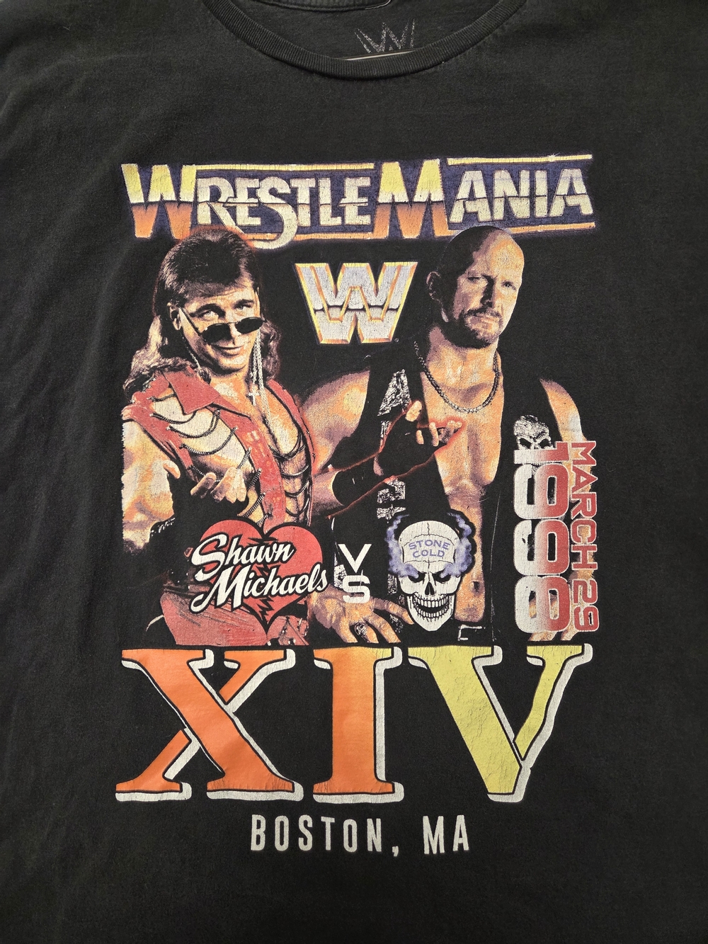 WrestleMania XIV WWE Shirt 3XL Stone Cold vs Shawn Michaels 1998